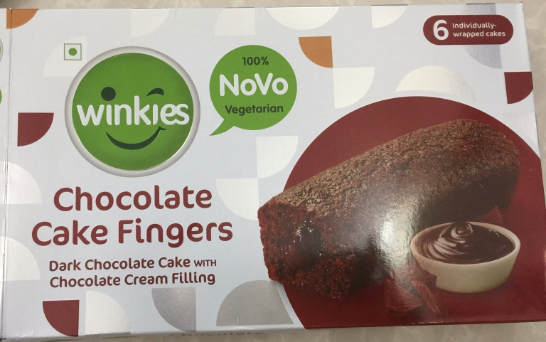 Winkies Chocolate Cake Fingers 1 Box